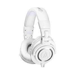 Audio-Technica ATH-M50XWH Professional Studio Monitor Headphones- white.