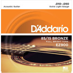 D'Addario EZ900 85/15 Bronze Extra Light Acoustic Guitar Strings