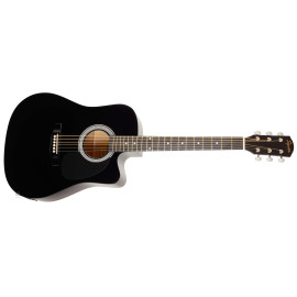 FENDER SQUIER SA-105CE SEMI ACOUSTIC GUITAR - BLACK