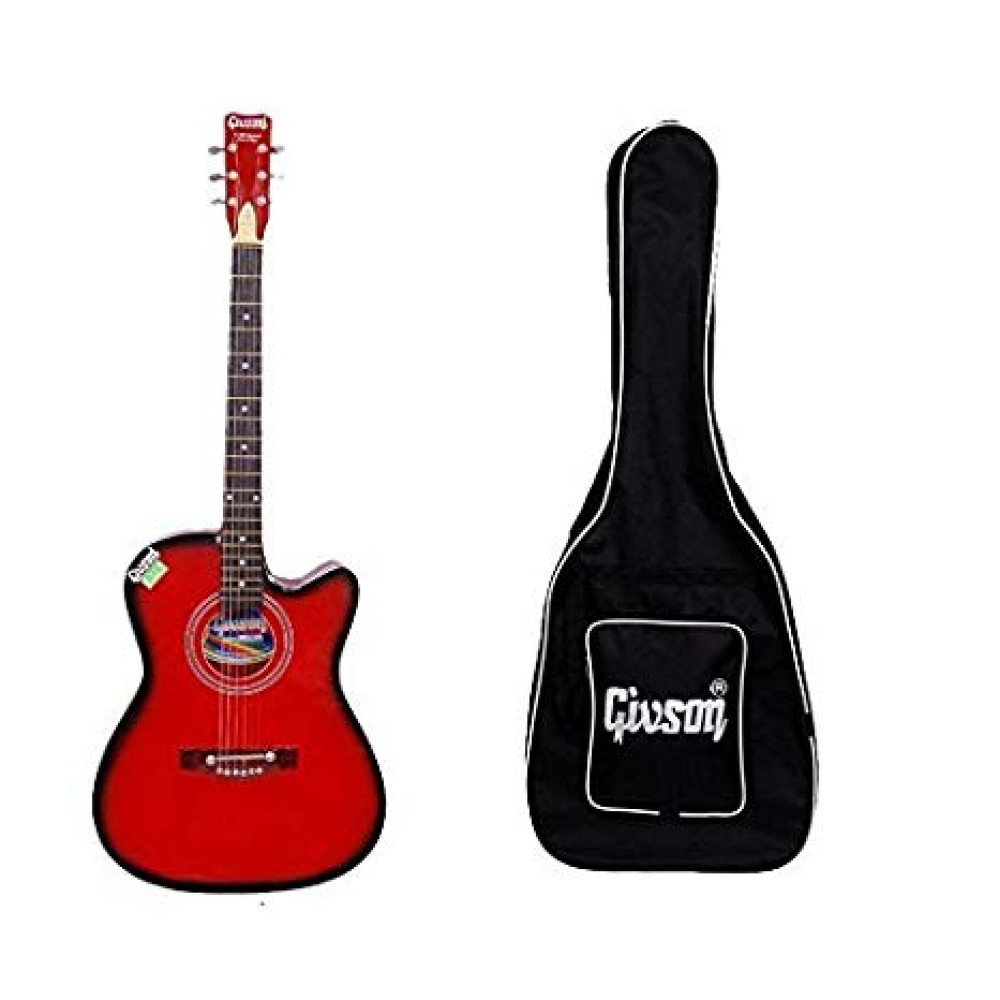 Givson G150SP-6-String Cutaway, Red Black With Bag, Shipping