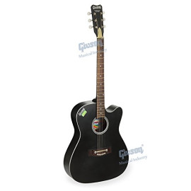 Givson Venus - 6-String Cutaway Right Hand Acoustic Guitar with Bag (Black) Free Shipping